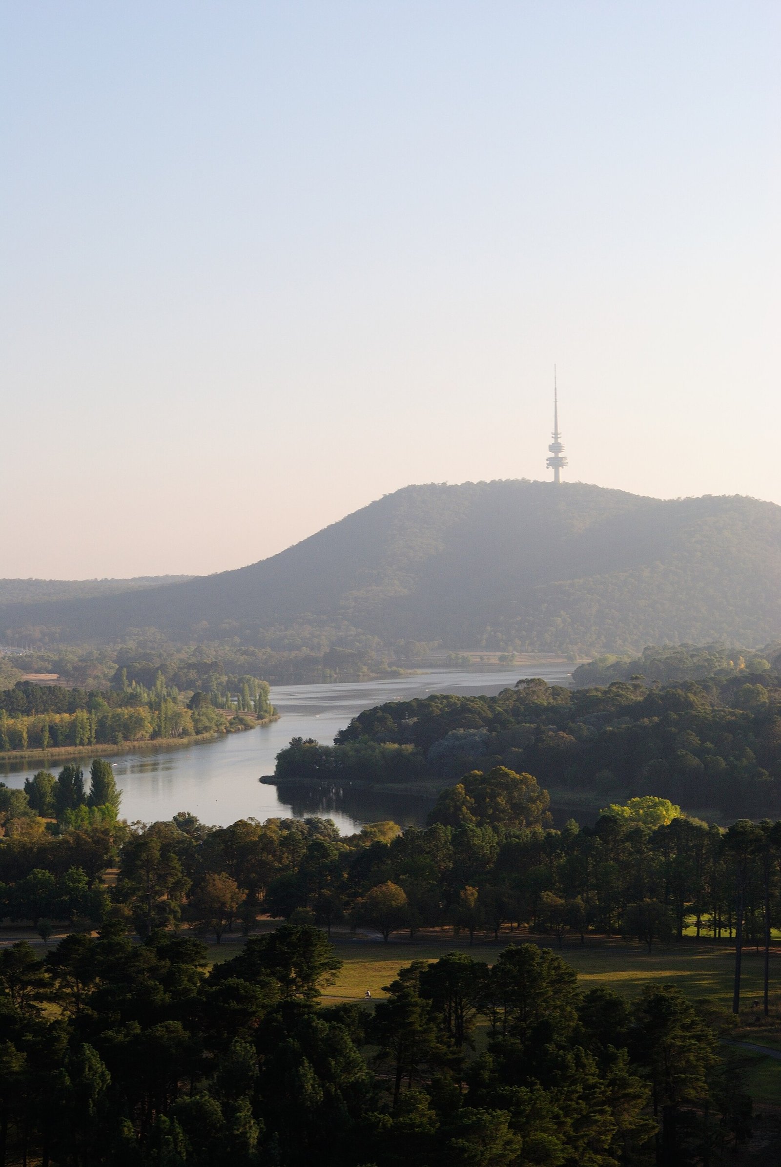 Lake Burley Griffin with Black Mountain Tower on the skyline